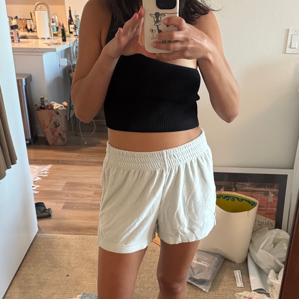 Women's White Casual Shorts